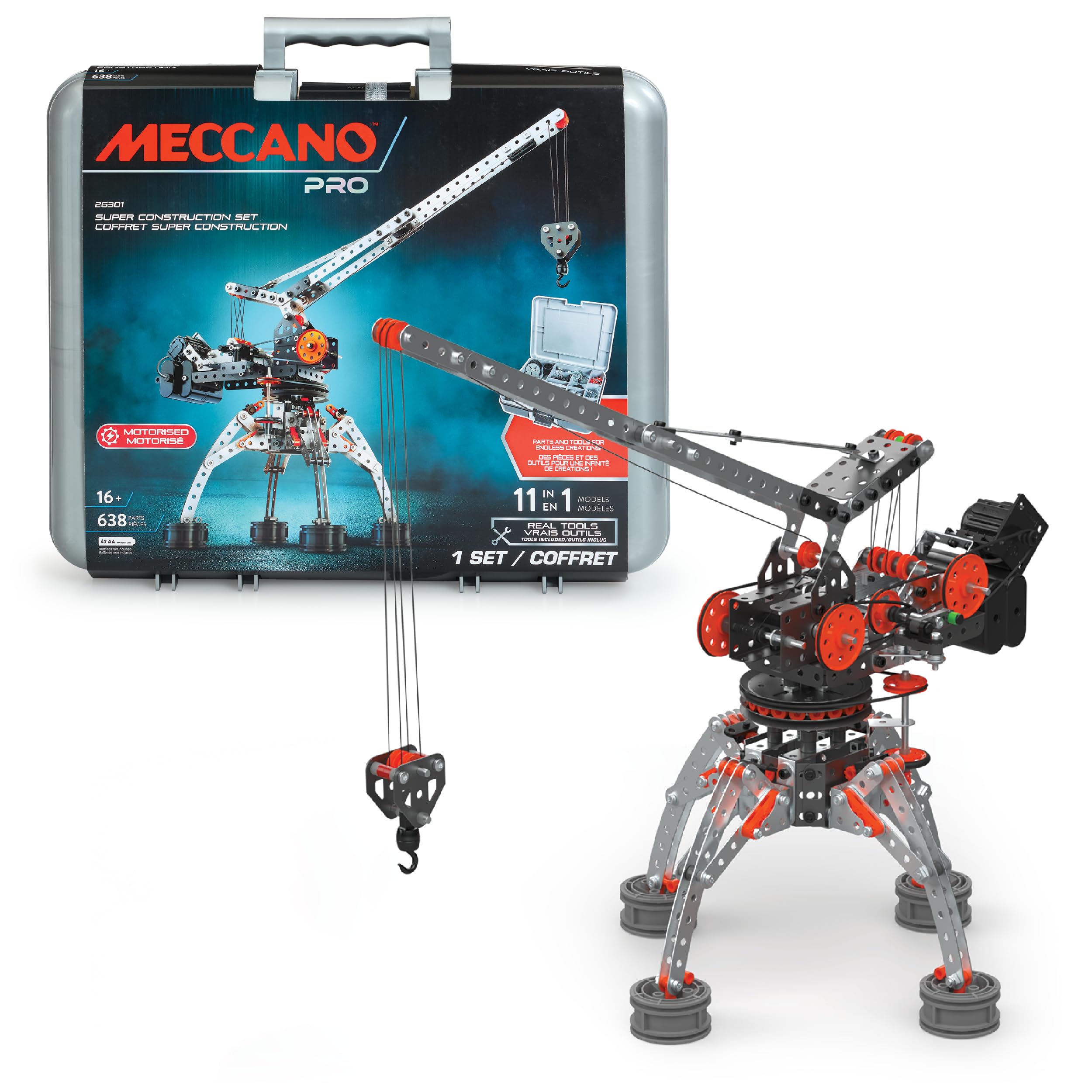 記念グッズ mecao Amazon.com: MECCANO Erector Super Construction 25-in-1 Motorized